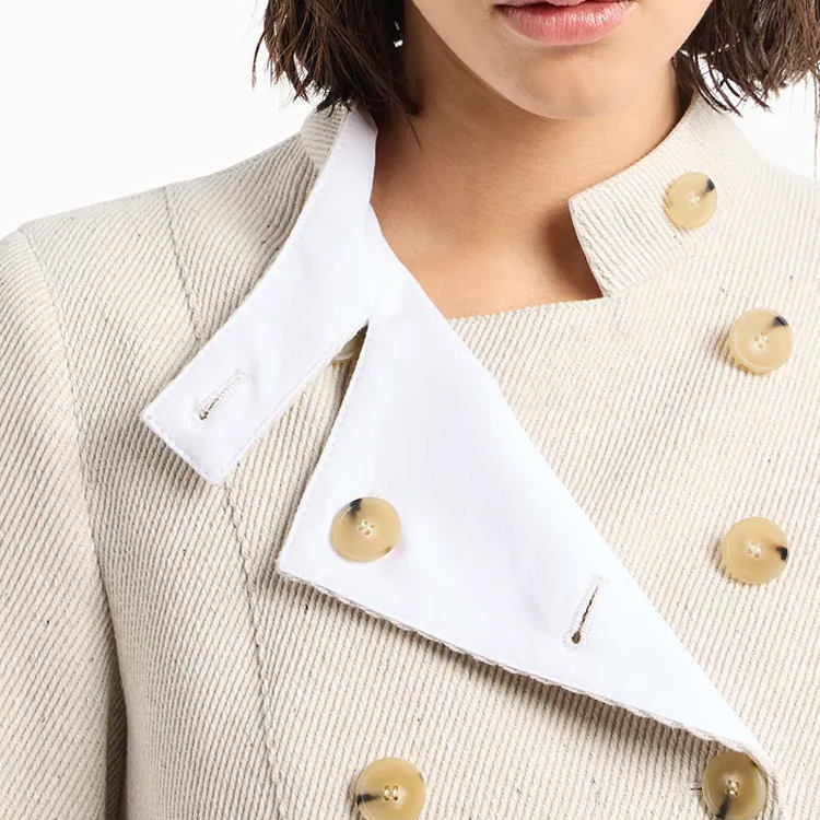 (Women) Emporio Armani White Double-Breasted Casual Jacket H4NG15-E2105-1010 圖 7