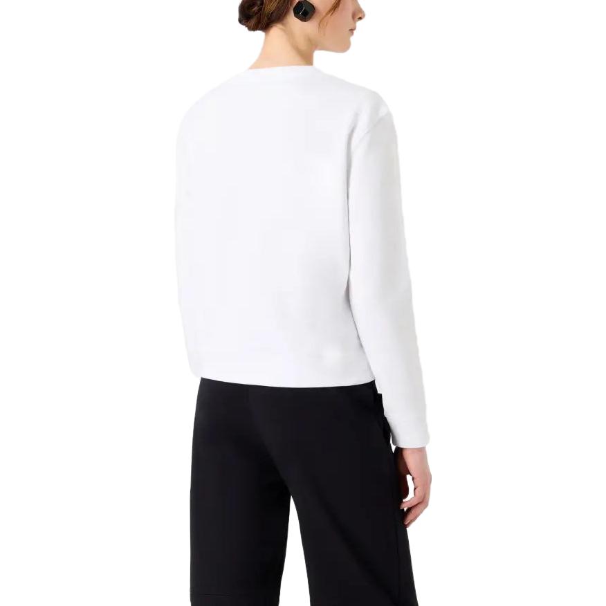 (Women) Emporio Armani White Logo Print Crewneck Long Sleeve Sweatshirt 8N2M9E-2J49Z-F108 圖 5
