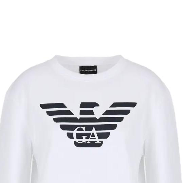 (Women) Emporio Armani White Logo Print Crewneck Long Sleeve Sweatshirt 8N2M9E-2J49Z-F108 圖 6