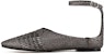 (Women) Emporio Armani Woven Leather Flat 'Silver' X1R012XF522Q392