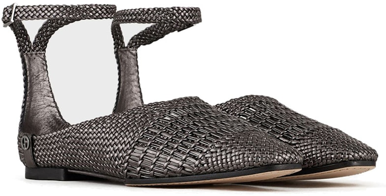 (Women) Emporio Armani Woven Leather Flat 'Silver' X1R012XF522Q392 Order (Women) Emporio Armani Woven Leather Flat 'Silver' X1R012XF522Q392