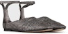 (Women) Emporio Armani Woven Leather Flat 'Silver' X1R012XF522Q392