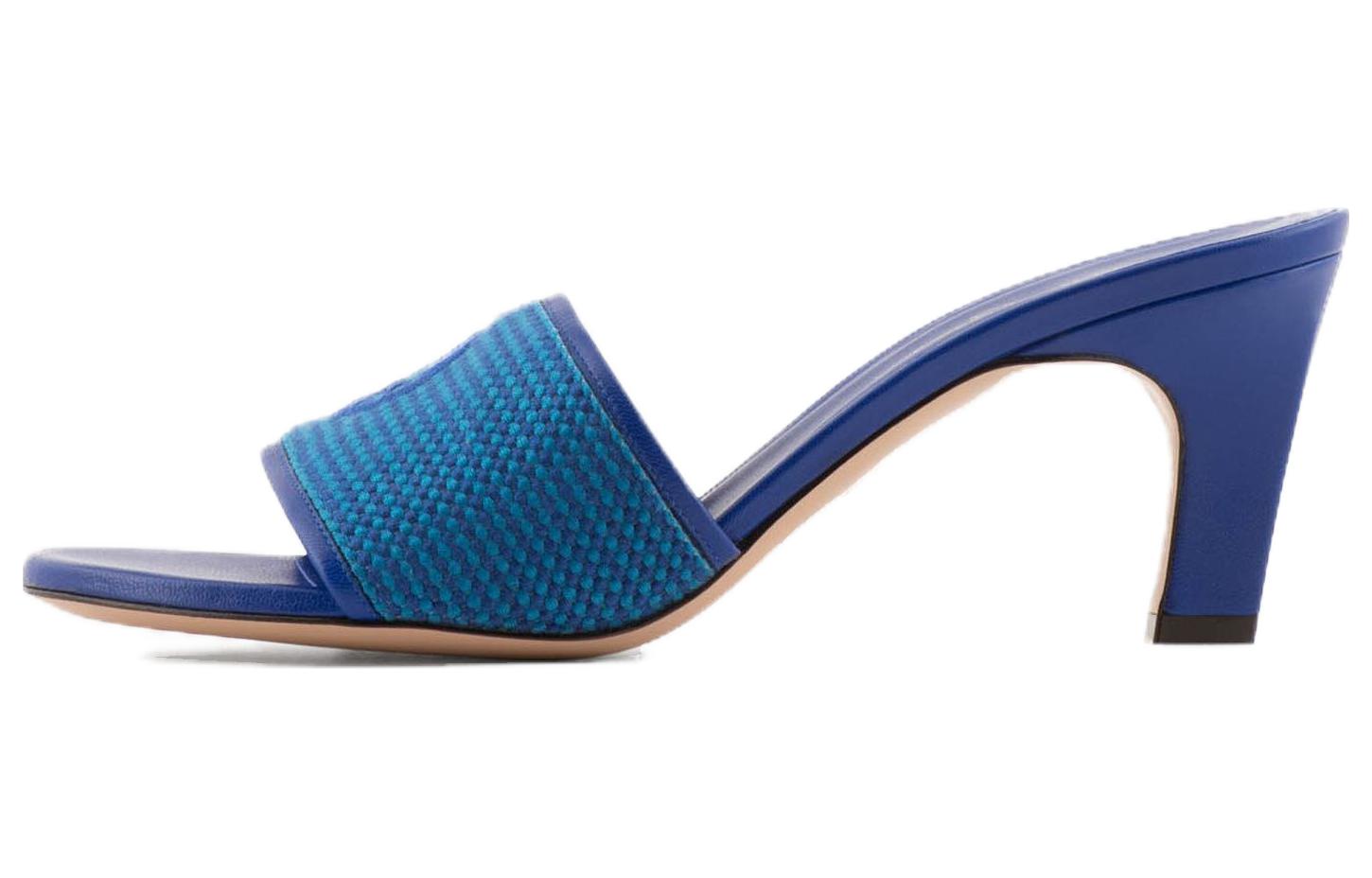 (Women) Emporio Armani Woven Slip-On High Heels 'Blue' X1R017XN8321T125