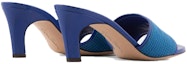 Shop (W) Emporio Armani Tumit Tinggi Tenunan Slip-On 'Biru' X1R017XN8321T125