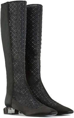 (Women) Emporio Armani Zip Pointed-Toe High-Top Boots 'Black Fashion' X1O231XN3361C293 Lookbook (Women) Emporio Armani Zip Pointed-Toe High-Top Boots 'Black Fashion' X1O231XN3361C293