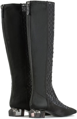 (Women) Emporio Armani Zip Pointed-Toe High-Top Boots 'Black Fashion' X1O231XN3361C293 Shop (Women) Emporio Armani Zip Pointed-Toe High-Top Boots 'Black Fashion' X1O231XN3361C293