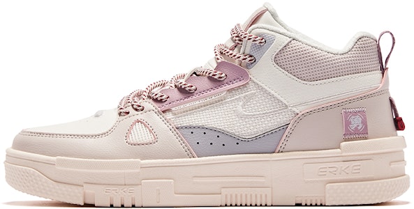 (W) 鸿星尔克 中帮滑板鞋 '粉白色' 52123301249-106 Buy (W) 鸿星尔克 中帮滑板鞋 '粉白色' 52123301249-106