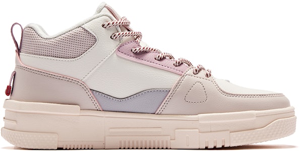 (W) 鸿星尔克 中帮滑板鞋 '粉白色' 52123301249-106 Order (W) 鸿星尔克 中帮滑板鞋 '粉白色' 52123301249-106