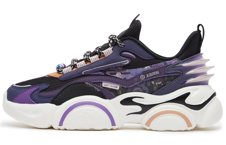 (W) ERKE 王者荣耀 鸿星尔克 潮流透气 '甄姬 Black Purple'
