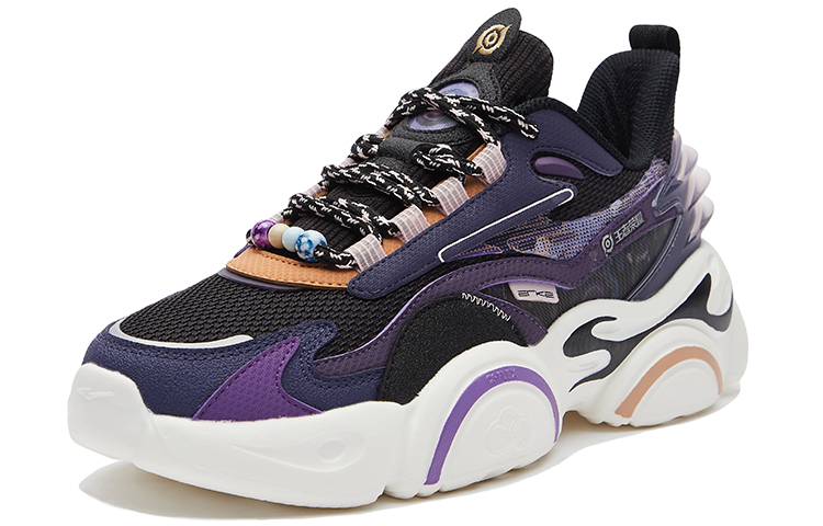 (W) ERKE 王者荣耀 鸿星尔克 潮流透气 '甄姬 Black Purple' 圖 3