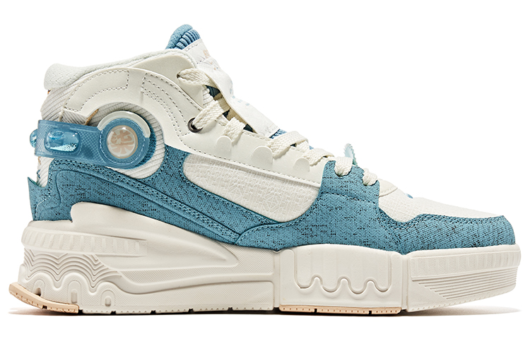 (W) ERKE 伍六七 Hongxing High-Top Sneaker 'White Blue' 圖 2