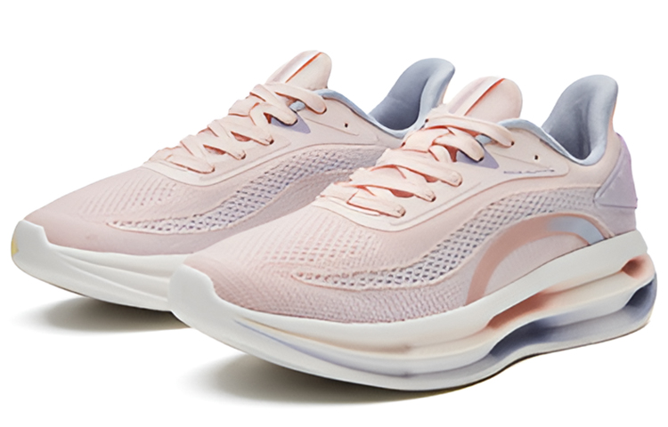 Order 鸿星尔克 蓄能 透氣 低筒 跑步鞋 女款 粉紫色