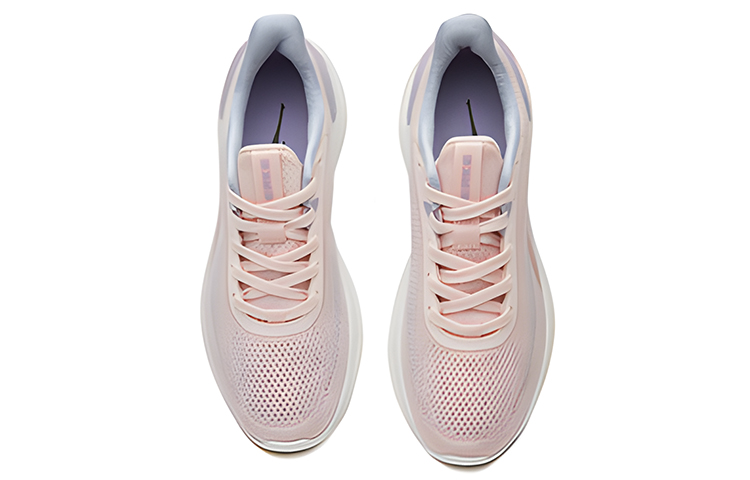 Lookbook 鸿星尔克 蓄能 透氣 低筒 跑步鞋 女款 粉紫色