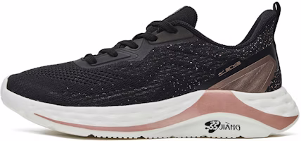 (Women) ERKE Erxing Hongxing Knit Low-Top Running Shoes 'Black Pink Gold' 12122203207-002 (Women) ERKE Erxing Hongxing Knit Low-Top Running Shoes 'Black Pink Gold' 12122203207-002