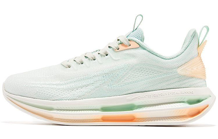 (W) ERKE Erxleben (Hongxing ) Rebound Shock-Absorbing Low Top Running Shoes 'Cool Green Nude Space'