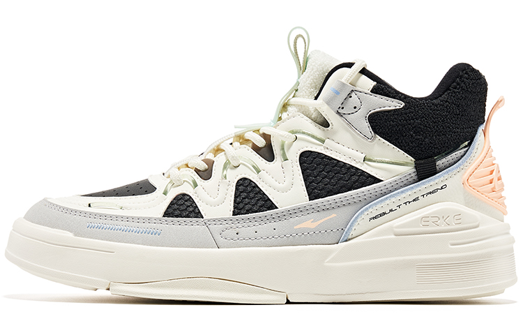 (Women) ERKE Erxleben Casual Fashion Skateboarding Low 'Black/Gum White' 52122401038-004