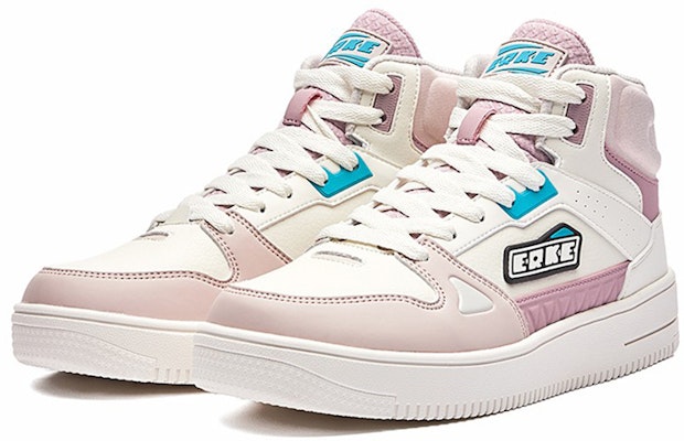 (Women) ERKE Erxleben Mid-Top Skate Shoes 'White Grey' V2121401242-002 Lookbook (Women) ERKE Erxleben Mid-Top Skate Shoes 'White Grey' V2121401242-002