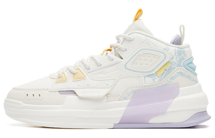 (W) ERKE Hongxing 'Banquet White Purple High-Top'