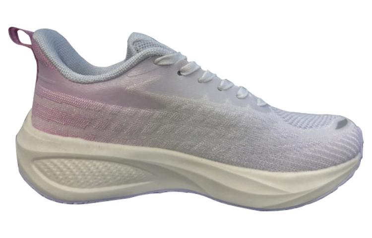 Order 鴻星爾克 彈力 運動 減震 低筒 跑步鞋 女款 白粉