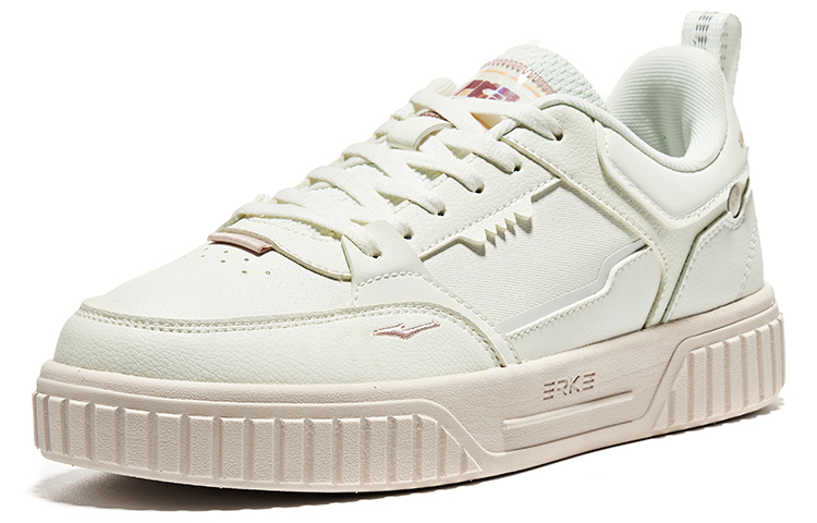 Lookbook 鴻星爾克 休閒時尚 防滑 低筒 板鞋 女款 白灰