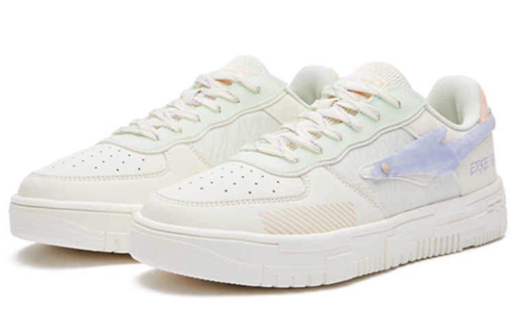 (W) ERKE Hongxing Casual Low 'White Green' 圖 2