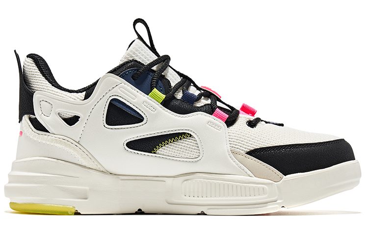 Order (W) 鸿星尔克 解构低帮运动鞋 '白色霓虹桃粉' 12122101413-003