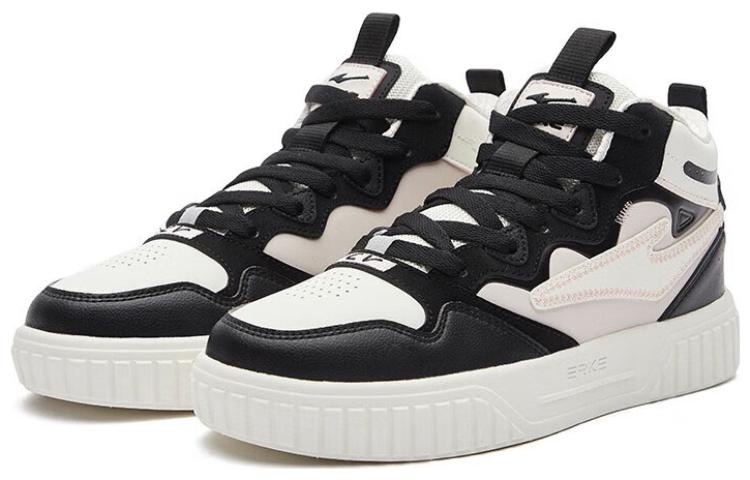 Lookbook (W) 鴻星爾克 ハイカット 黒白 (Honxing Erke Hai Katto Kuro Shiro) 52122301425-004