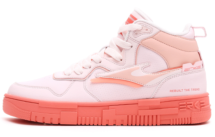 (W) ERKE Hongxing High-Top 'Sakura Pink'