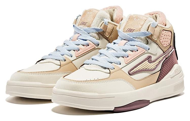 Lookbook (W) Kasut Skate Tinggi ERKE Hongxing 'Putih Coklat Biru' 92122401027-002