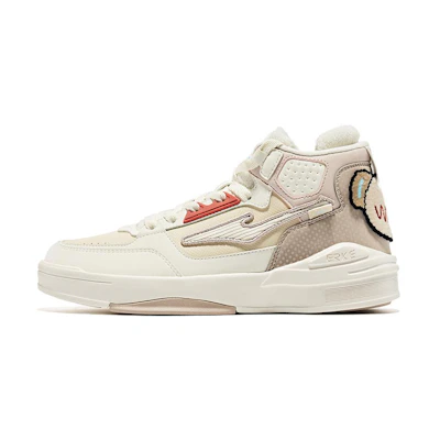 (W) ERKE Hongxing High-Top Sneaker 'White Grey'