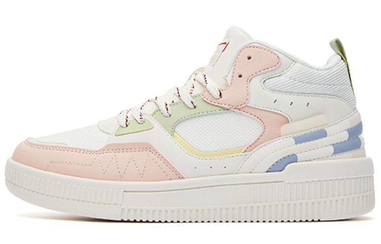 (W) ERKE Hongxing High-Top Sneaker 'White Pink'