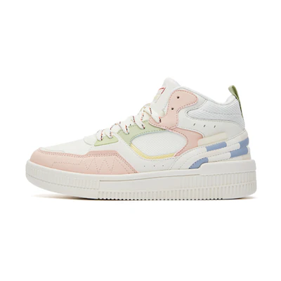 (W) ERKE Hongxing High-Top Sneaker 'White Pink'
