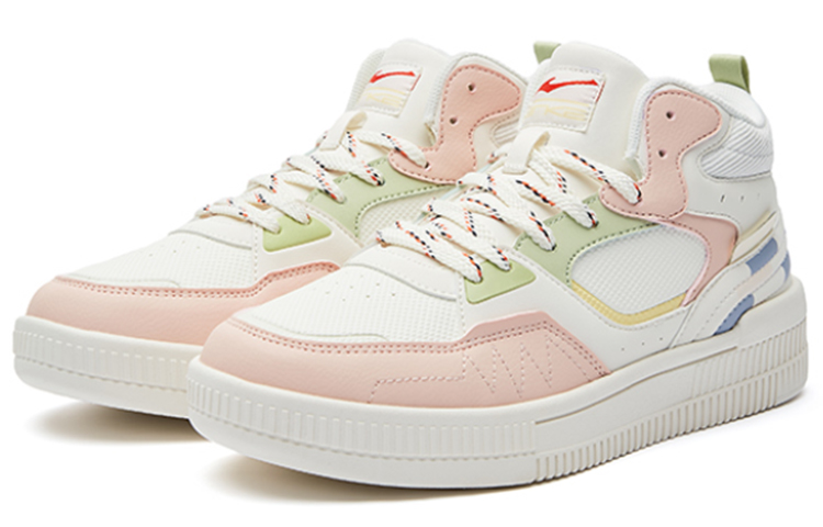 (W) ERKE Hongxing High-Top Sneaker 'White Pink' 圖 2
