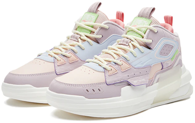 (W) 鸿星尔克 高帮鞋 '粉紫夜宴' 52122301067-703 Lookbook (W) 鸿星尔克 高帮鞋 '粉紫夜宴' 52122301067-703