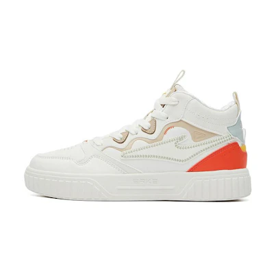 (W) ERKE Hongxing High 'White Orange'