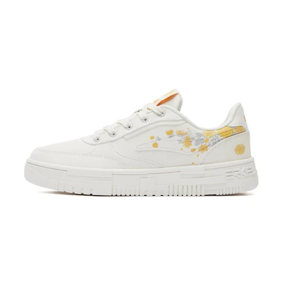(W) ERKE Hongxing Low 'Mei Lan Zhu Ju White Yellow'