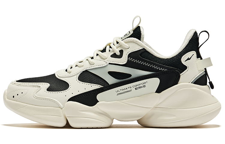(W) ERKE Hongxing Low 'Rubber White with True Black'