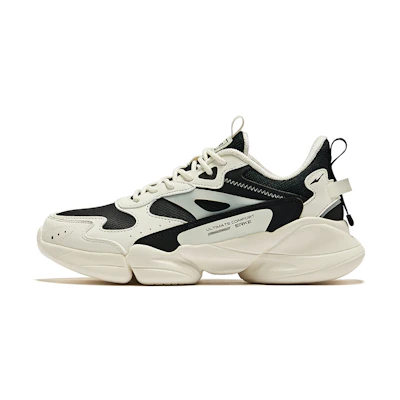 (W) ERKE Hongxing Low 'Rubber White with True Black'