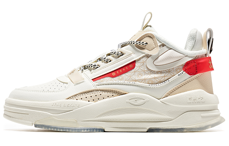 (W) ERKE Hongxing Low 'White Red'