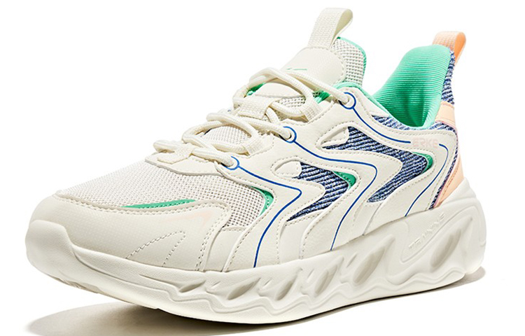 (W) ERKE Hongxing Low Top 'White Blue' 圖 2