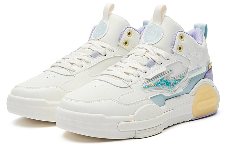 (W) ERKE Hongxing Mid-Top 'Cream White & Green' 圖 2