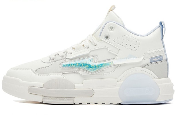 (Women) ERKE Hongxing Mid-Top Skate 'Creamy White & Blue' 52122301415-001 Buy (Women) ERKE Hongxing Mid-Top Skate 'Creamy White & Blue' 52122301415-001