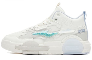 (Women) ERKE Hongxing Mid-Top Skate 'Creamy White & Blue' 52122301415-001 (Women) ERKE Hongxing Mid-Top Skate 'Creamy White & Blue' 52122301415-001