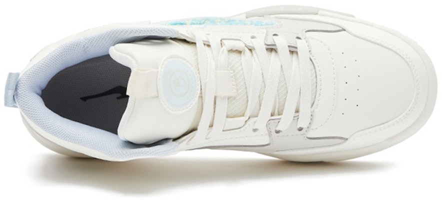 (Women) ERKE Hongxing Mid-Top Skate 'Creamy White & Blue' 52122301415-001 Lookbook (Women) ERKE Hongxing Mid-Top Skate 'Creamy White & Blue' 52122301415-001