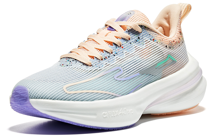 Lookbook (W) 鸿星尔克 Qidan 4.0 Pro '蓝色荧光裸色' 12122403511-606