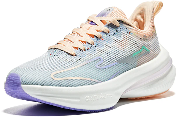 (W) 鸿星尔克 Qidan 4.0 Pro '蓝色荧光裸色' 12122403511-606 Lookbook (W) 鸿星尔克 Qidan 4.0 Pro '蓝色荧光裸色' 12122403511-606