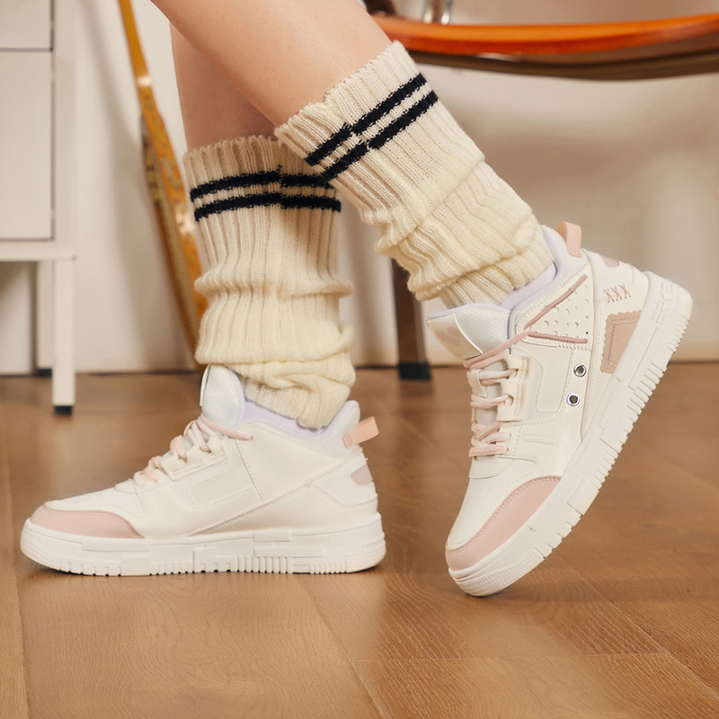 (W) ERKE Hongxing Rise Low 'White Pink' 圖 5