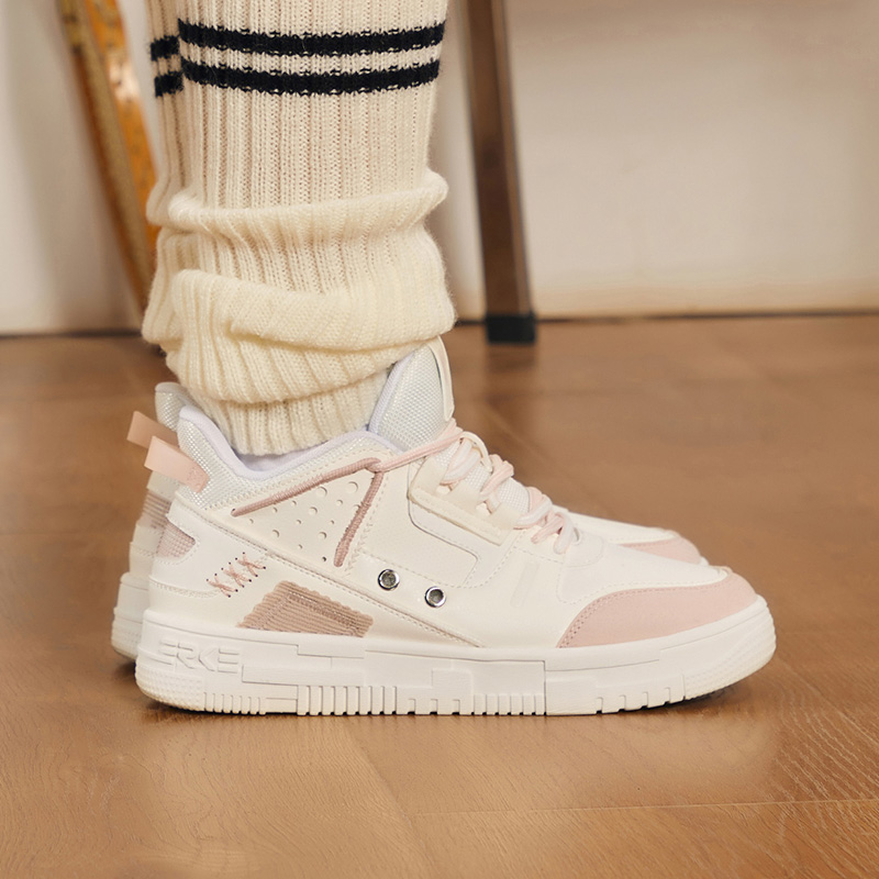 (W) ERKE Hongxing Rise Low 'White Pink' 圖 6