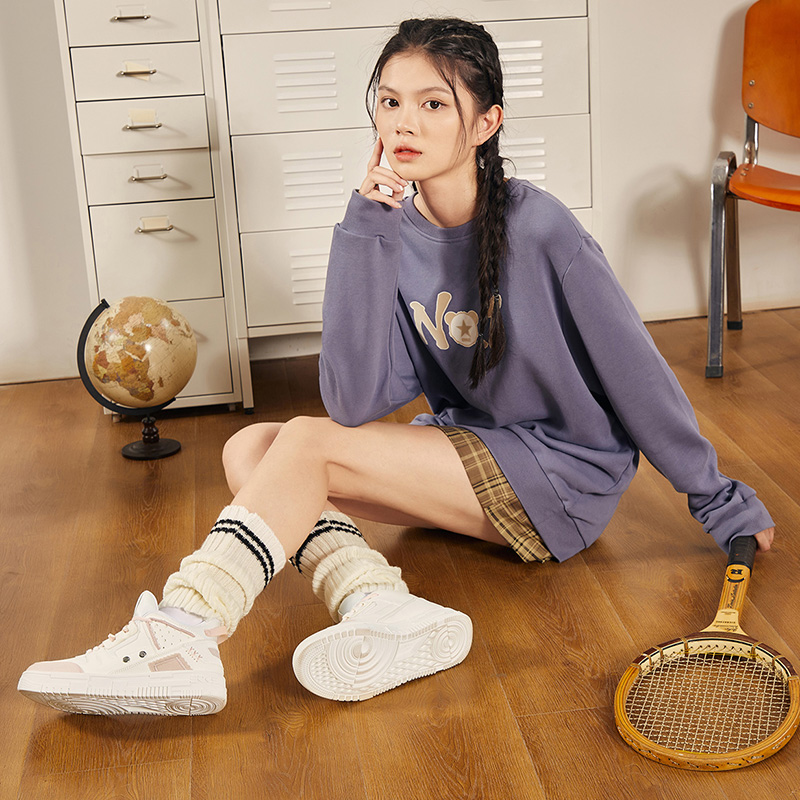 (W) ERKE Hongxing Rise Low 'White Pink' 圖 8