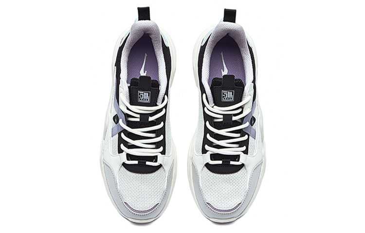 (W) ERKE Hongxing Run Classic Low 'Black White' 圖 3